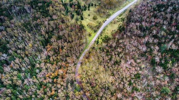 Повітряний Вид Shikaribetu Hokkaido — стокове фото