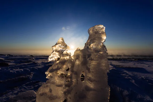 Sieraden Ijs Winter Hokkaido — Stockfoto