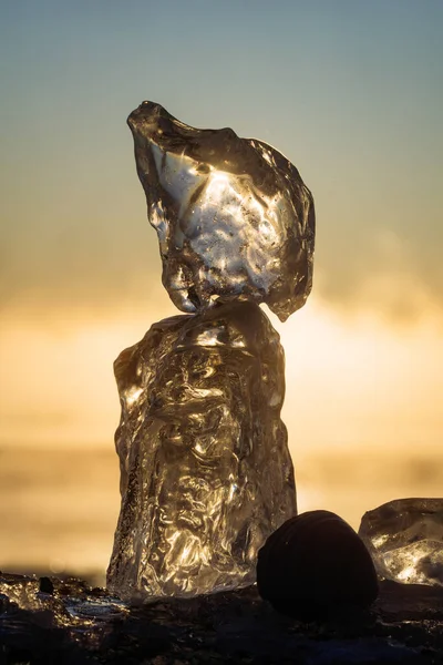 冬北海道的珠宝冰 — 图库照片
