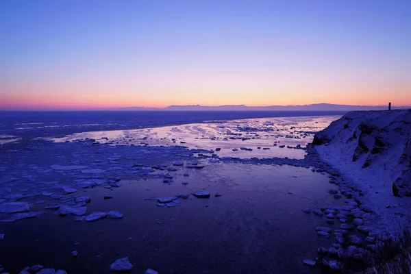 冬の北海道の流氷 — ストック写真