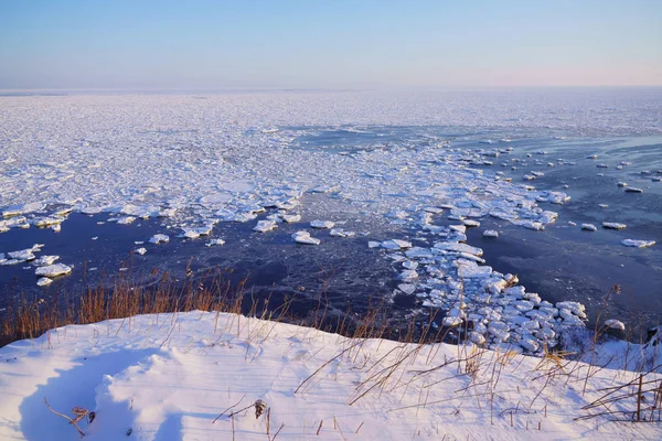 Hielo Deriva Invierno Hokkaido — Foto de Stock