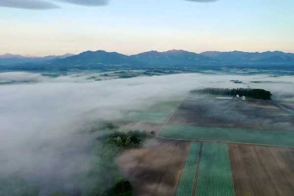 Dimmigt Landskap Tokachi Hokkaido — Stockfoto