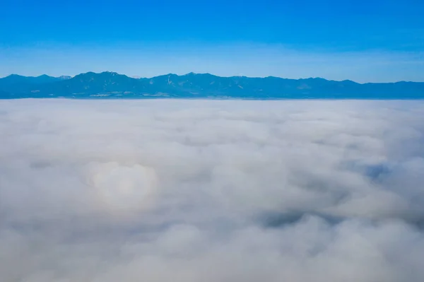 Foggy Landscape Tokachi Hokkaido — Stock Photo, Image