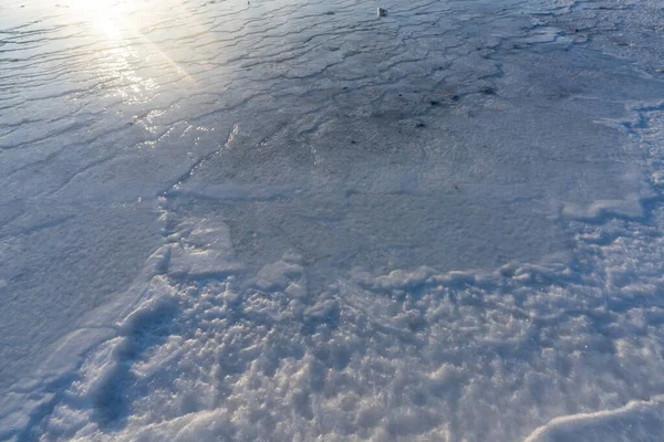 Frozen Ground Winter Sea — Stock Photo, Image