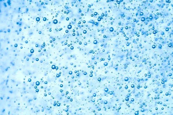 Liten Bubbla Blått Vatten — Stockfoto