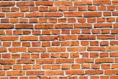 Kırmızı tuğla duvarın dokusu