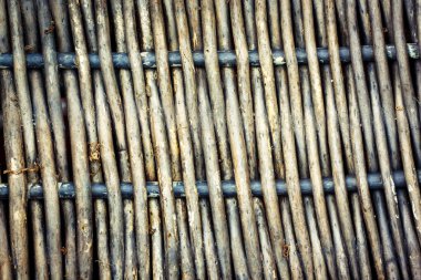 Eski bir sepet dokuma dokusuna