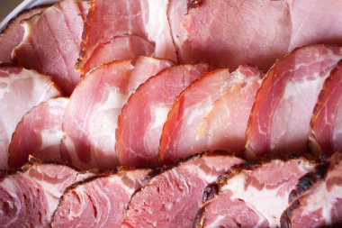 Et dilimleri detay yakın çekim