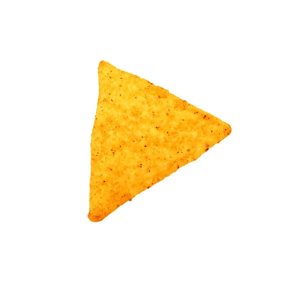 Nachos messicani, tortilla chip isolati su sfondo bianco — Foto Stock