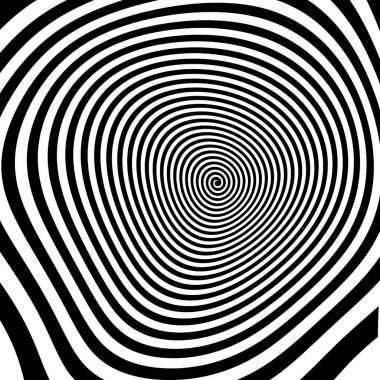 Soyut hipnotik twirling şekli bozuk. Hipnotik psychedelic