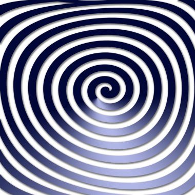 Soyut hipnotik twirling şekli bozuk. Hipnotik psychedelic