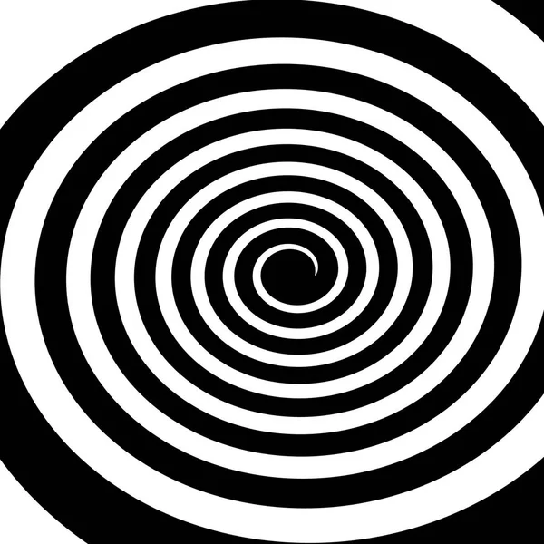 Siyah ve beyaz hipnotik sarmal girdap hipnotik psychedelic expe