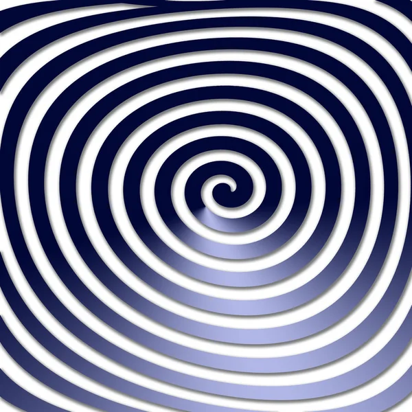 Forme hypnotique déformée abstraite tourbillonnant. Psychédélique hypnotique — Photo