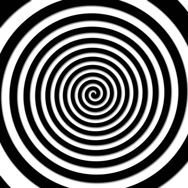 Siyah ve beyaz hipnotik sarmal girdap hipnotik psychedelic expe