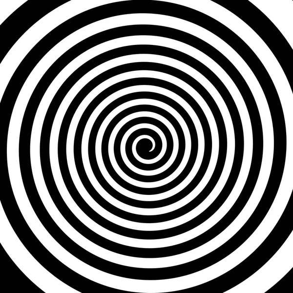 Siyah ve beyaz hipnotik sarmal girdap hipnotik psychedelic expe