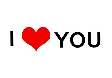 Poster, kart, t-shirt, kupa, çıkartmalar yazdırmak için basit kırmızı kalp.