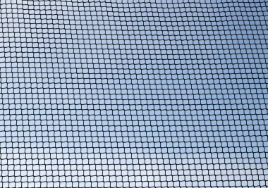 Açık mavi gökyüzü arka planı net voleybol