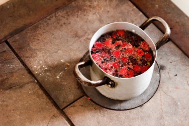 Yemek, hazırlanması, yapım sağlıklı doğal komposto orman b