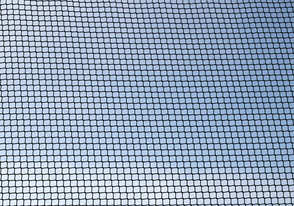 Volleybollnät som mot klarblå himmel bakgrund — Stockfoto