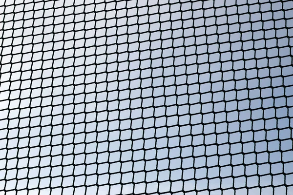 Rete da pallavolo contro sfondo cielo blu chiaro — Foto Stock
