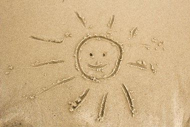 Güzel, hoş ve basit güneşli yaz kompozisyon tatil günleri. 