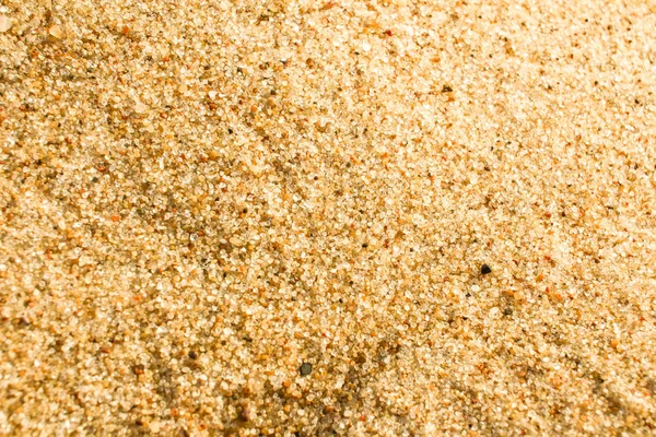 Areia textura fundo macro. Areia dourada em uma praia — Fotografia de Stock