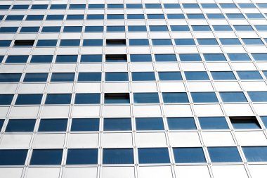 windows ile modern beyaz bina. Architecure detay