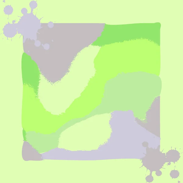 Carte d'échantillon douce abstraite aux couleurs vert clair — Image vectorielle