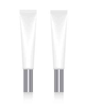 3D 2 resimde kozmetik mockup fotogerçekçi temiz produ ayarla