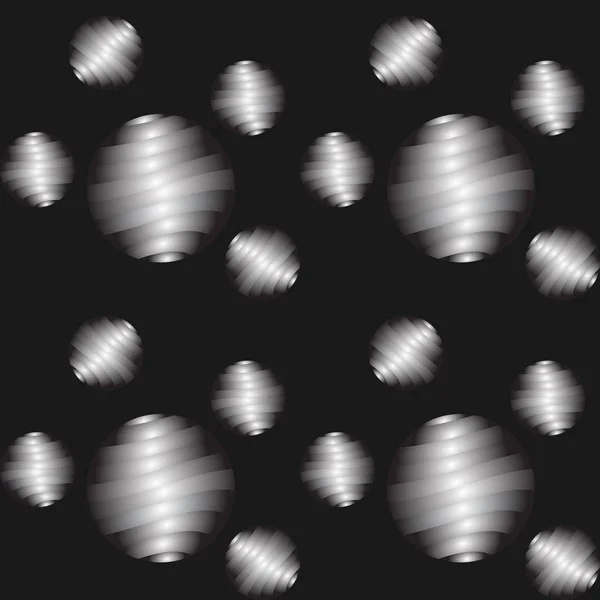Um padrão abstrato semelhante a uma colmeia em um fundo preto . — Vetor de Stock