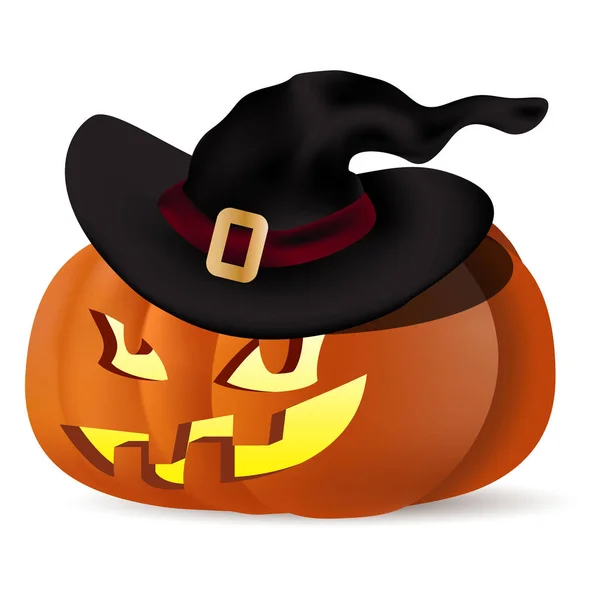 3D-s tök Halloween. A fej a jack a sárga l — Stock Vector