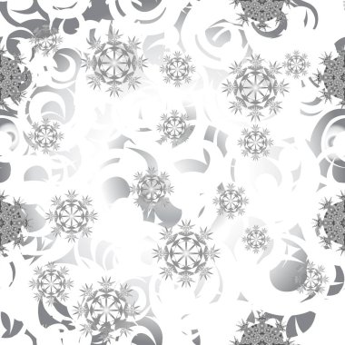 Dikişsiz desen buz gibi kar örtüsünün. Arka plan kar. Festival pat