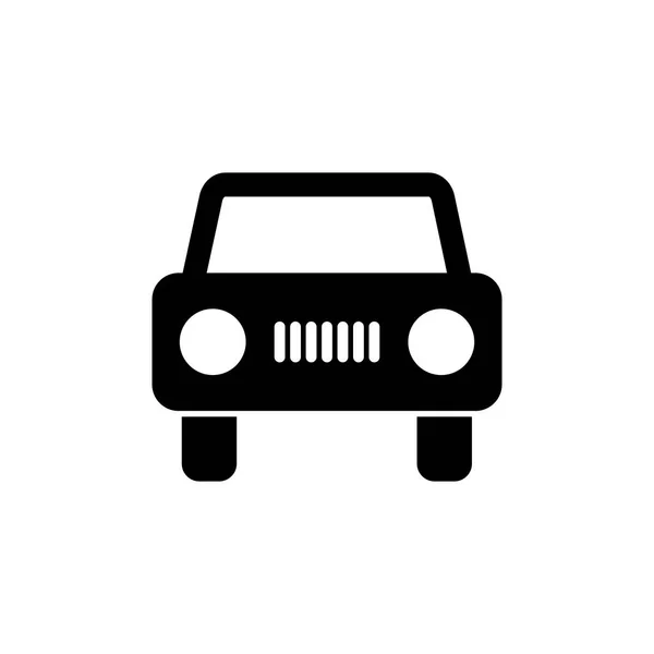 Pictogramme icône de voiture. Icône noire sur fond blanc . — Image vectorielle