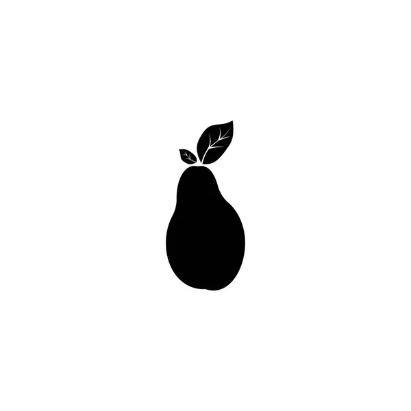 Piktogramm Birne Symbol. schwarzes Symbol auf weißem Hintergrund. — Stockvektor