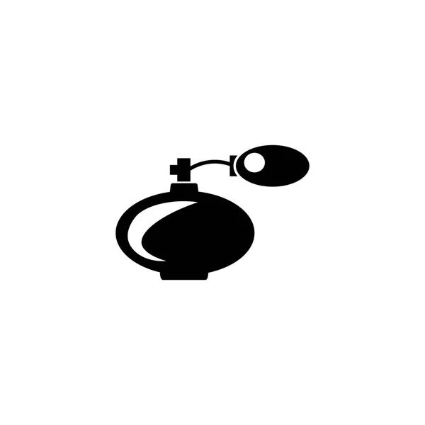 Icono de perfume de pictograma. Icono negro sobre fondo blanco . — Vector de stock