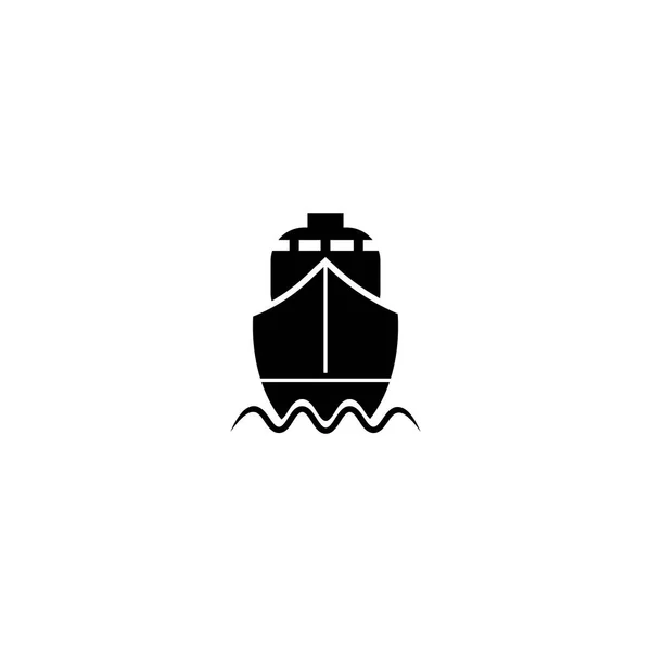 Pictogram ship icon. Black icon on white background. — Stock Vector