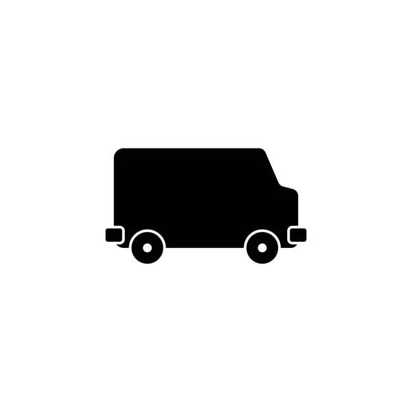 Pictogram bus icon. Black icon on white background. — Stock Vector