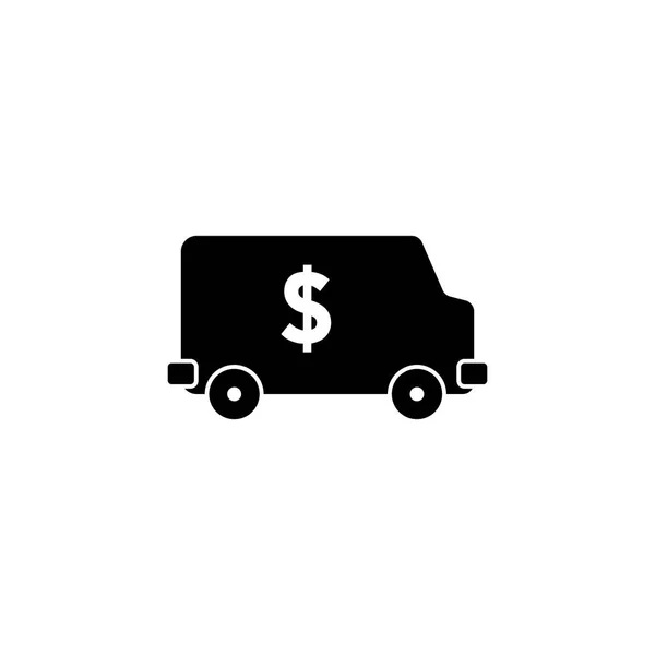 Pictogramme icône de voiture de collection. Icône noire sur fond blanc . — Image vectorielle