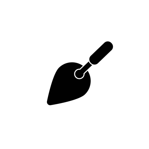 Icono de paleta de pictograma. Icono negro sobre fondo blanco . — Vector de stock