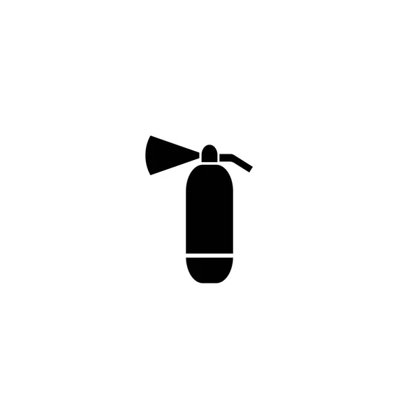 Ícone do extintor do pictograma. Ícone preto no fundo branco —  Vetores de Stock