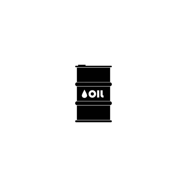 Ícone de barril de óleo de pictograma. Ícone preto no fundo branco . —  Vetores de Stock