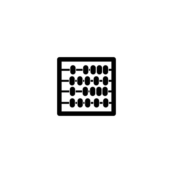 Piktogramm Abakus-Symbol. schwarzes Symbol auf weißem Hintergrund. — Stockvektor