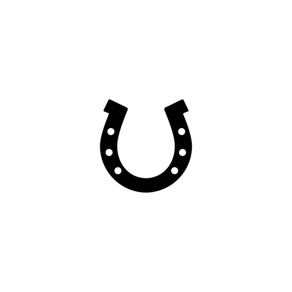 Piktogram at nalı simgesi. Beyaz arka planda siyah simgesi.