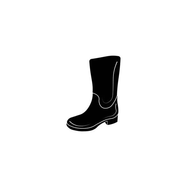 Piktogramm Stiefel Symbol. schwarzes Symbol auf weißem Hintergrund. — Stockvektor