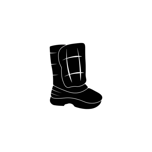 Piktogramm Stiefel Symbol. schwarzes Symbol auf weißem Hintergrund. — Stockvektor