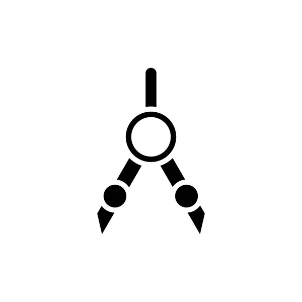 Sembol pergel simgesi. Beyaz arka planda siyah simgesi.