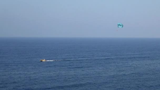 Parasailing rethymno, Kreta — Wideo stockowe