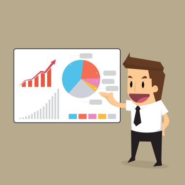 işadamı sunu için grafik
