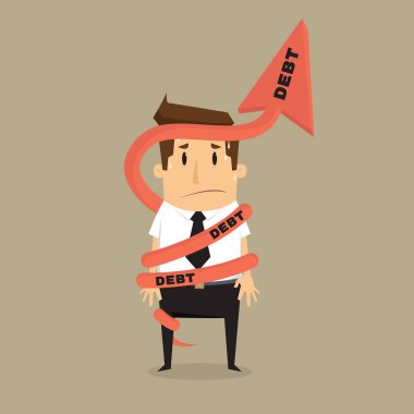 Borç ile işadamı bağlama