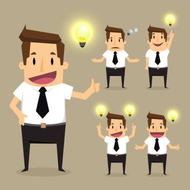 İşadamı character.vector illüstrasyon karikatür kavramı  